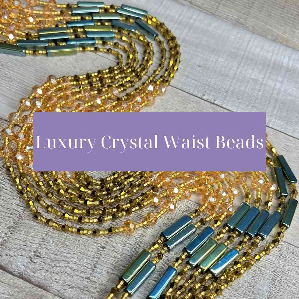 Luxury Crystal Waist Beads Stacked By Jaye