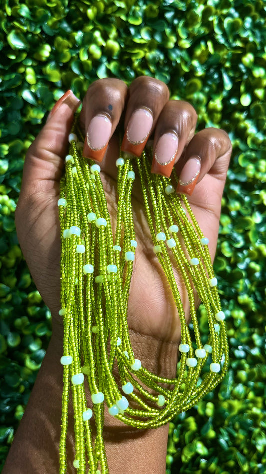 Green Pearl Waist Beads