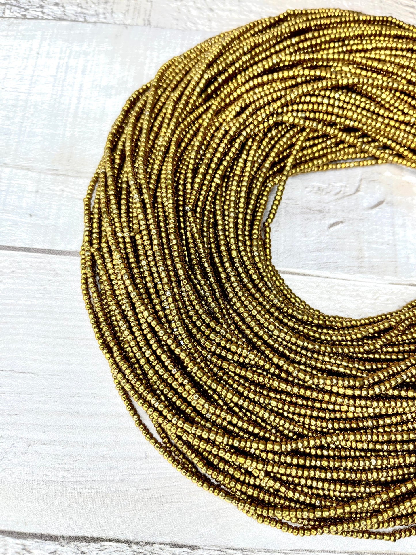 Bronze Extended Length Waist Beads