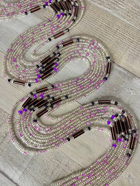 Sarafina Waist Beads (Purple)