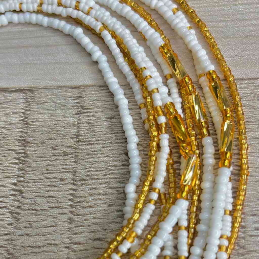 waist beads, african tie on waist beads, ghana waist beads body adornment, plus size waist beads, waist bead set