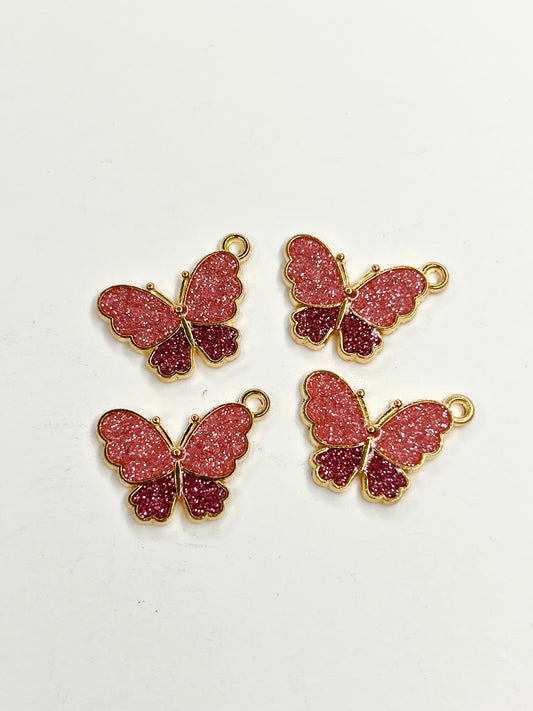 Pink Butterfly Charm