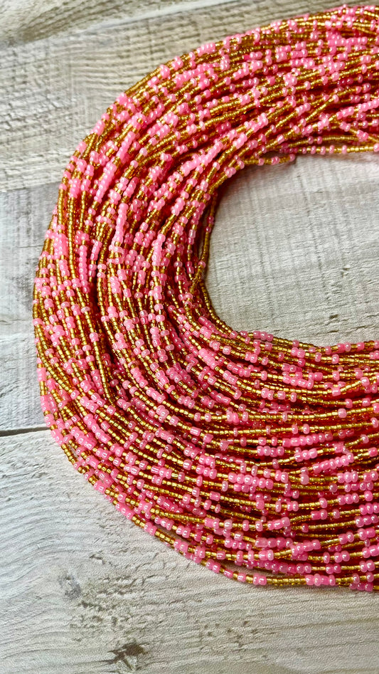 Pink Soleil Waist Beads