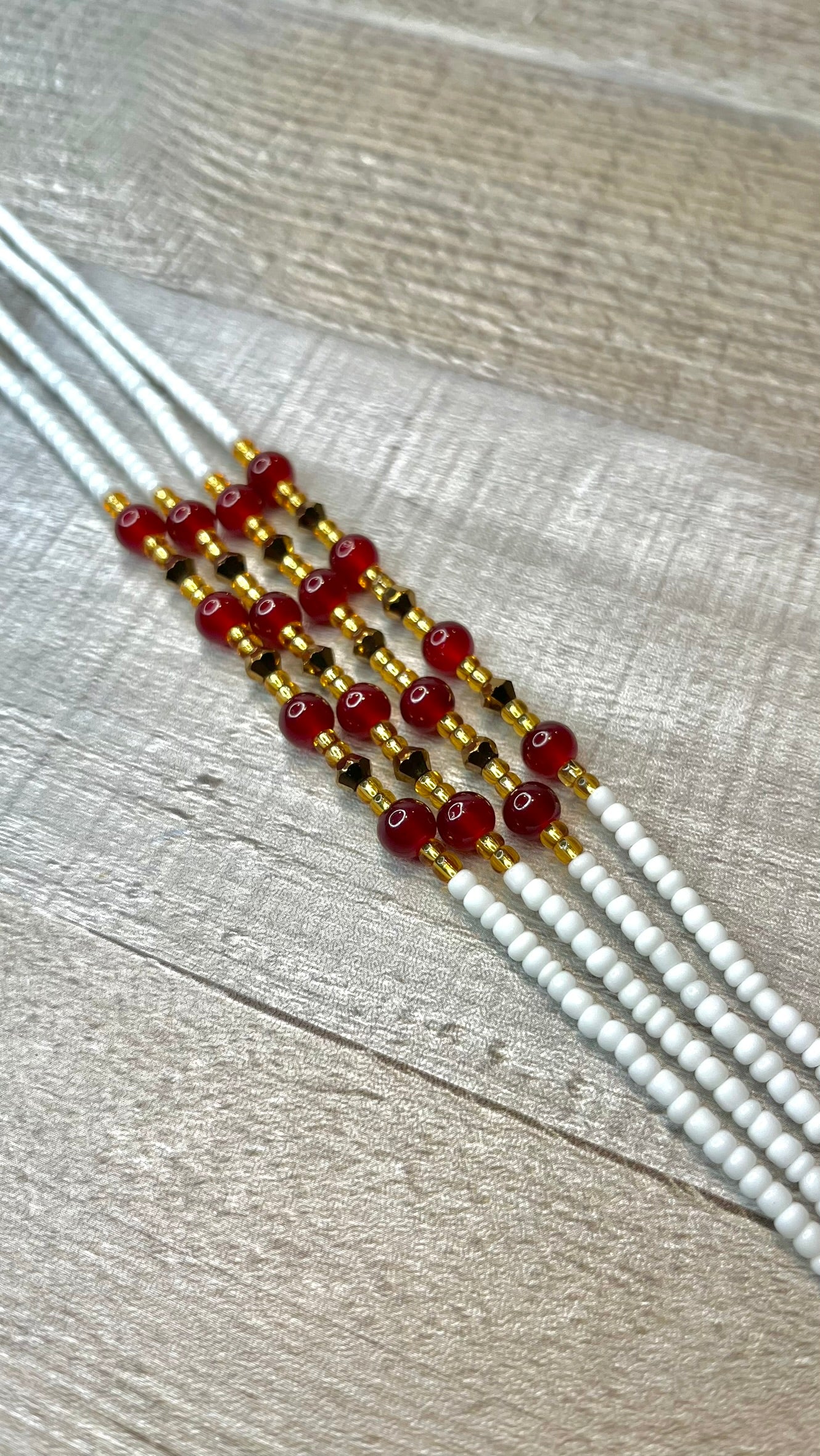 Crimson Heritage Crystal Luxe Waist Beads